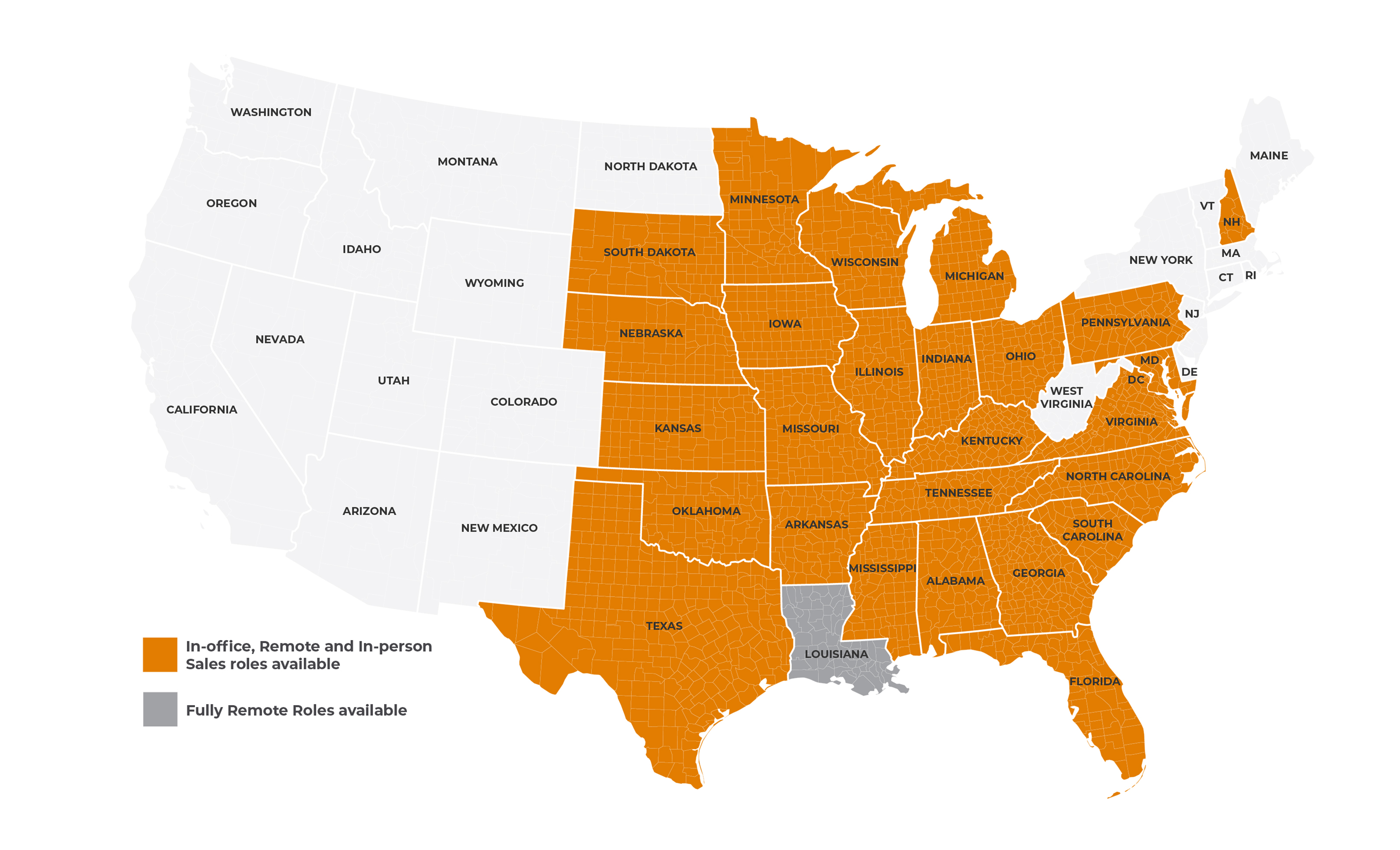 Join our team in any of 19 States